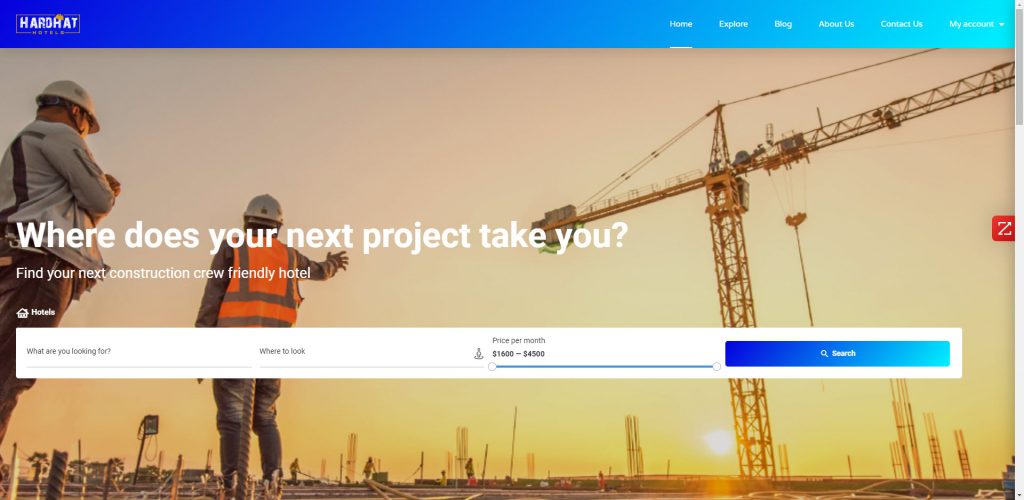 Hard Hat Hotels by Accommotech